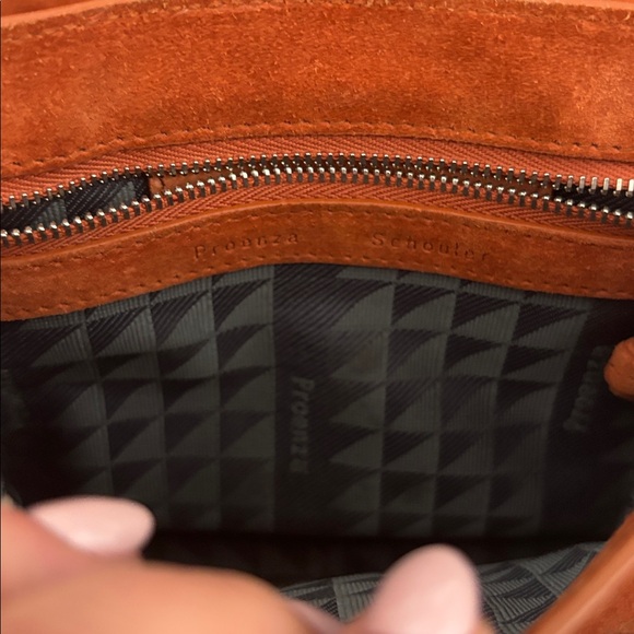 Proenza Schouler Mini Ps1 Suede Bag in Mahogany - Picture 5 of 8